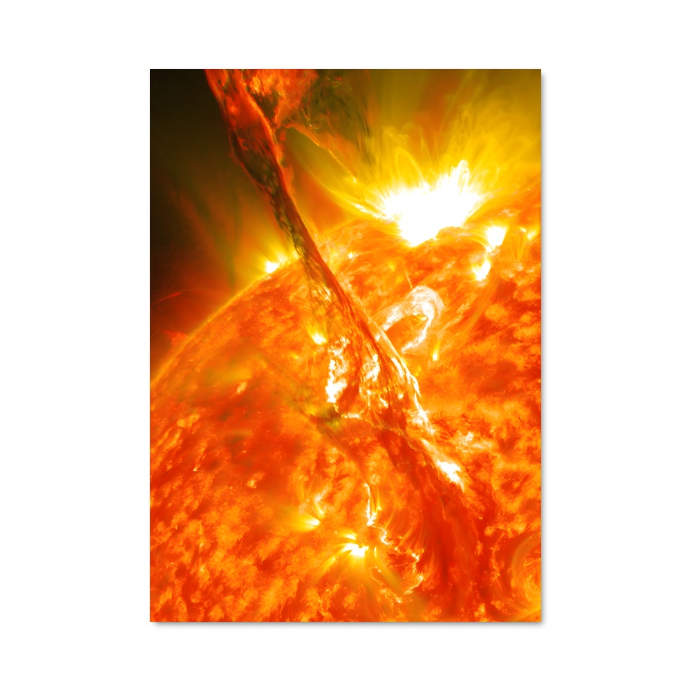 Poster lumineux explosion solaire